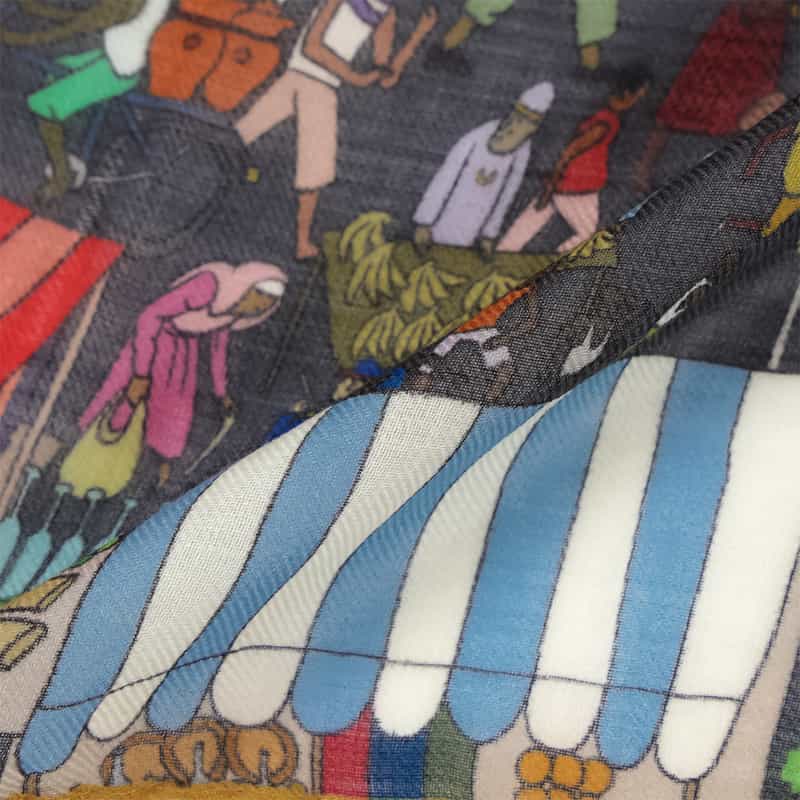 DIEFFE KINLOCH DIEFFE KINLOCH＜ディエッフェ キンロック＞ スカーフ GRAY