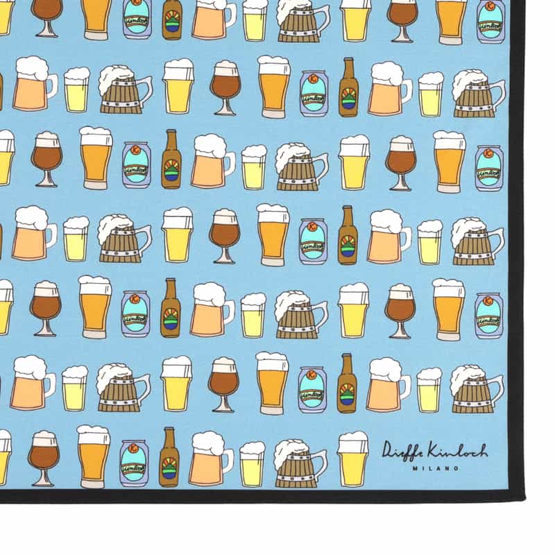 DIEFFE KINLOCH DIEFFE KINLOCH＜ディエッフェ キンロック＞ ハンカチ BLUE