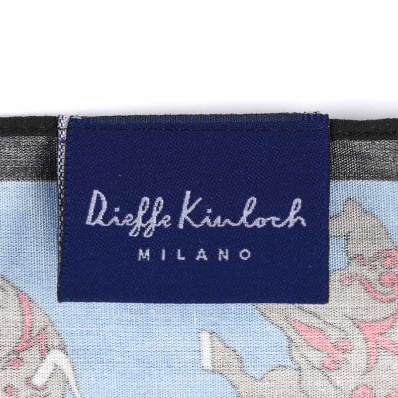 DIEFFE KINLOCH DIEFFE KINLOCH＜ディエッフェ キンロック＞ ハンカチ BLUE