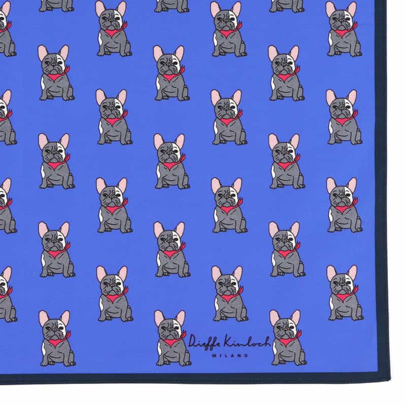 DIEFFE KINLOCH DIEFFE KINLOCH＜ディエッフェ キンロック＞ ハンカチ BLUE