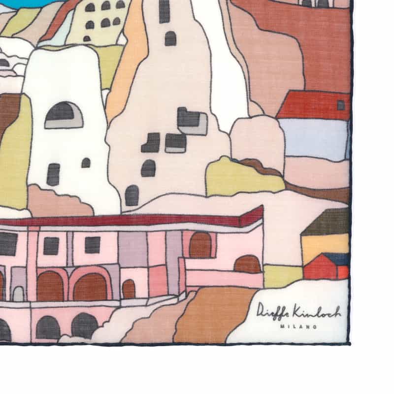 DIEFFE KINLOCH DIEFFE KINLOCH＜ディエッフェ キンロック＞ スカーフ BLUE