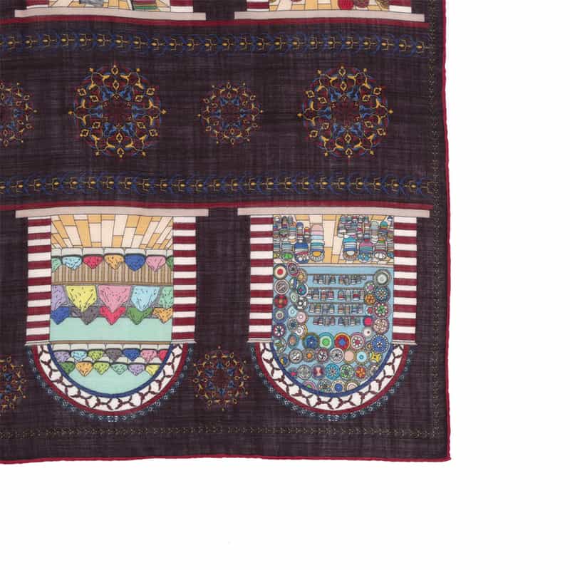 DIEFFE KINLOCH DIEFFE KINLOCH＜ディエッフェ キンロック＞ スカーフ WINE