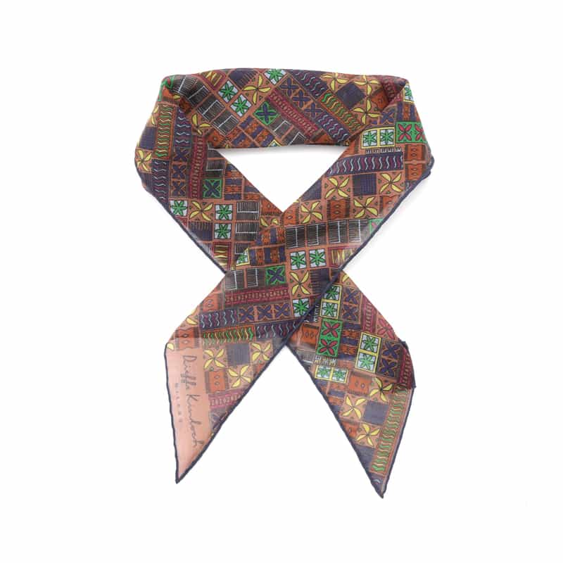 DIEFFE KINLOCH DIEFFE KINLOCH＜ディエッフェ キンロック＞ ネッカチーフ BROWN