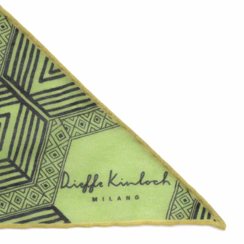 DIEFFE KINLOCH DIEFFE KINLOCH＜ディエッフェ キンロック＞ ネッカチーフ GREEN