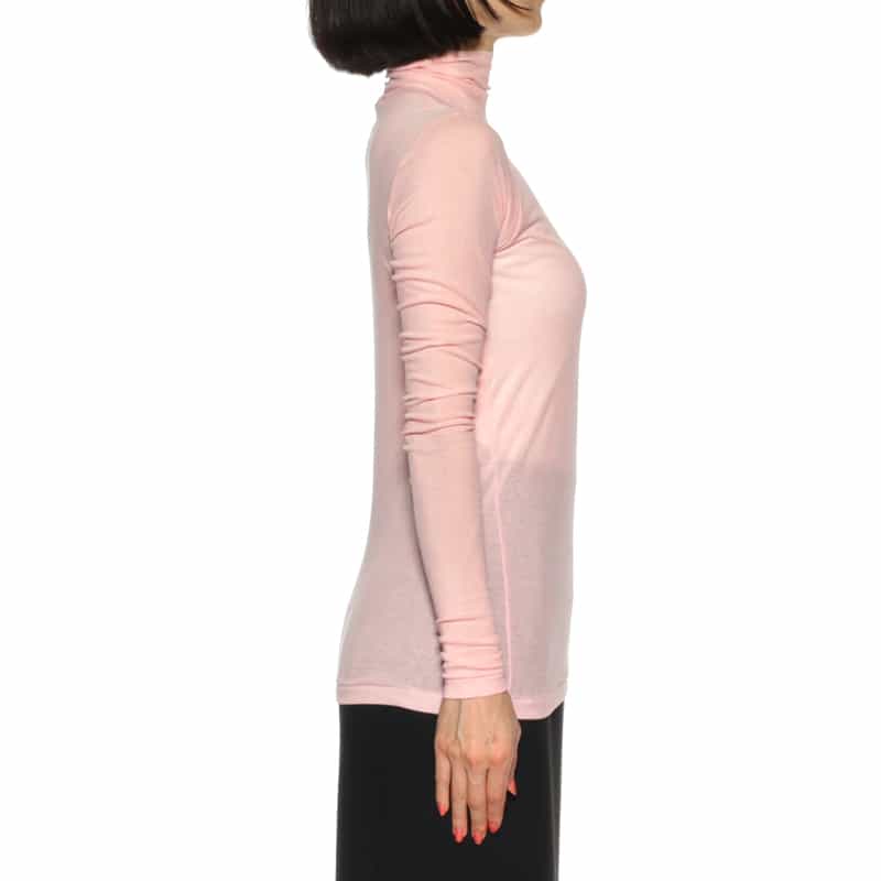 AURALEE AURALEE＜オーラリー＞ タートルネックコットンTシャツ PINK