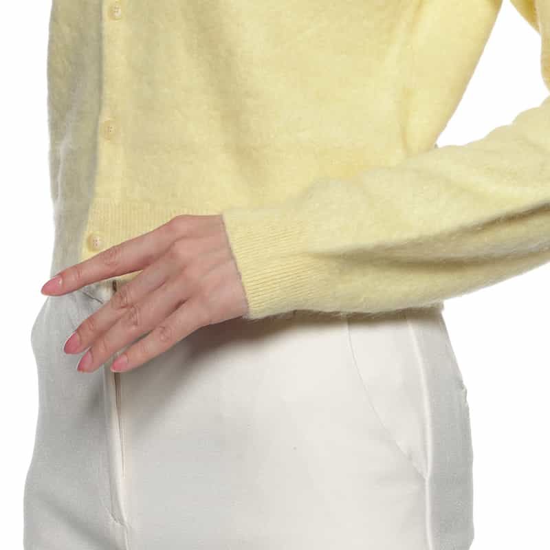 AURALEE AURALEE＜オーラリー＞ ベビーアルパカ ニットカーディガン IVORY