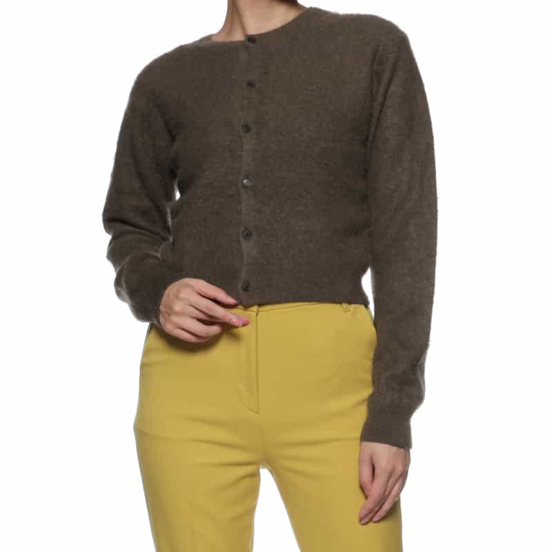 AURALEE AURALEE＜オーラリー＞ ベビーアルパカ ニットカーディガン BROWN