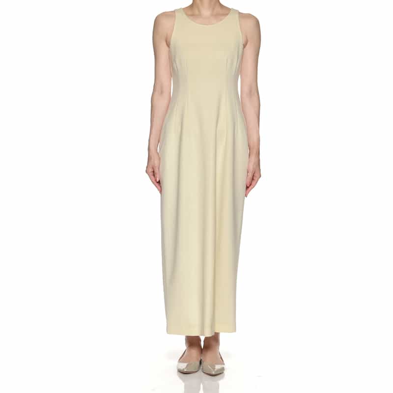 AURALEE AURALEE＜オーラリー＞ ノースリーブドレス IVORY