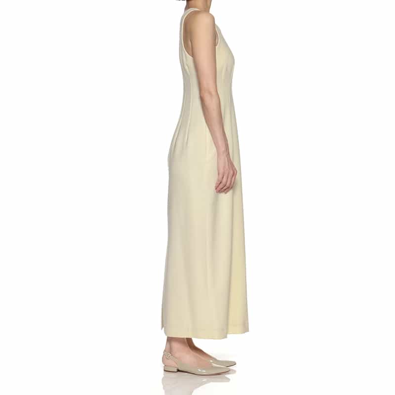 AURALEE AURALEE＜オーラリー＞ ノースリーブドレス IVORY