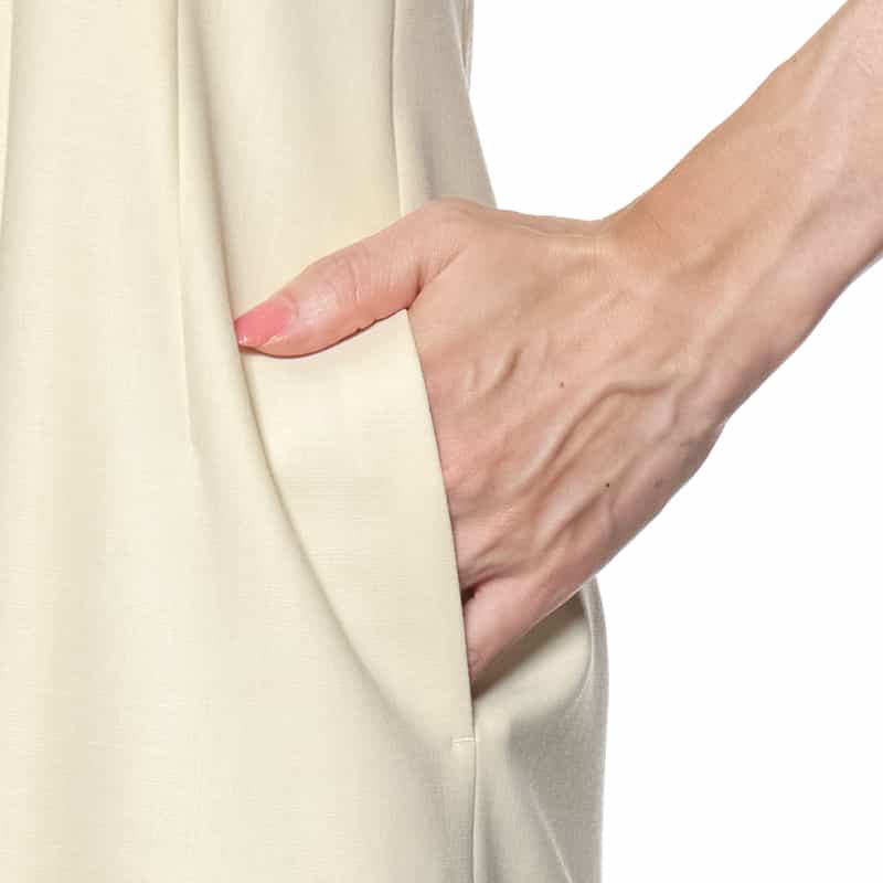 AURALEE AURALEE＜オーラリー＞ ノースリーブドレス IVORY