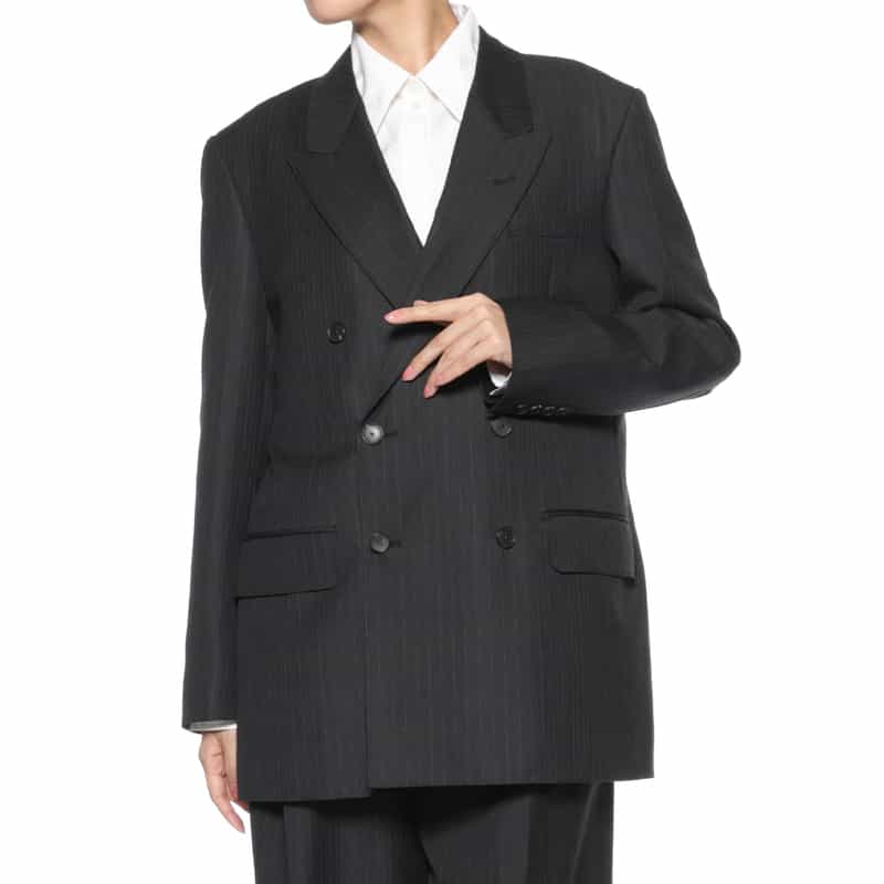 AURALEE AURALEE＜オーラリー＞ セットアップ ダブルジャケット NAVY