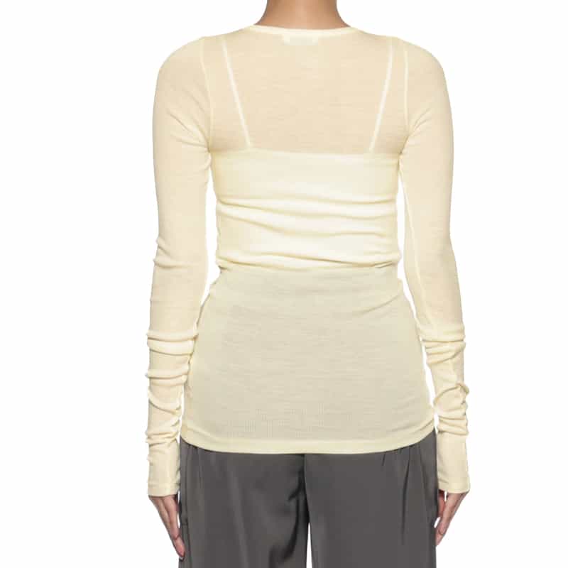 AURALEE AURALEE＜オーラリー＞ ロングスリーブカットソー IVORY