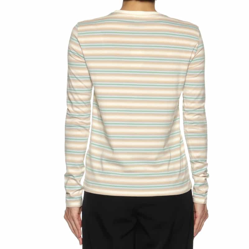 AURALEE AURALEE＜オーラリー＞ ロングスリーブボーダー柄Tシャツ IVORY