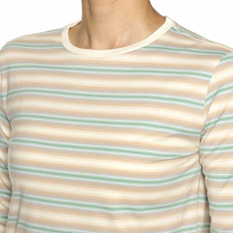 AURALEE AURALEE＜オーラリー＞ ロングスリーブボーダー柄Tシャツ IVORY