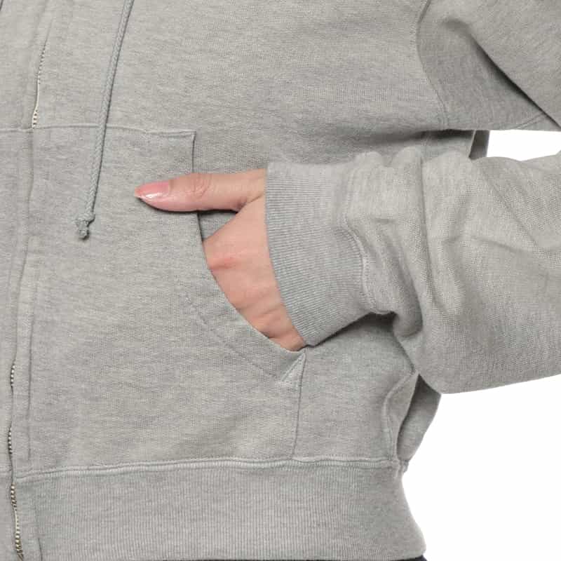 AURALEE AURALEE＜オーラリー＞ ジップアップスウェットフーディ GRAY