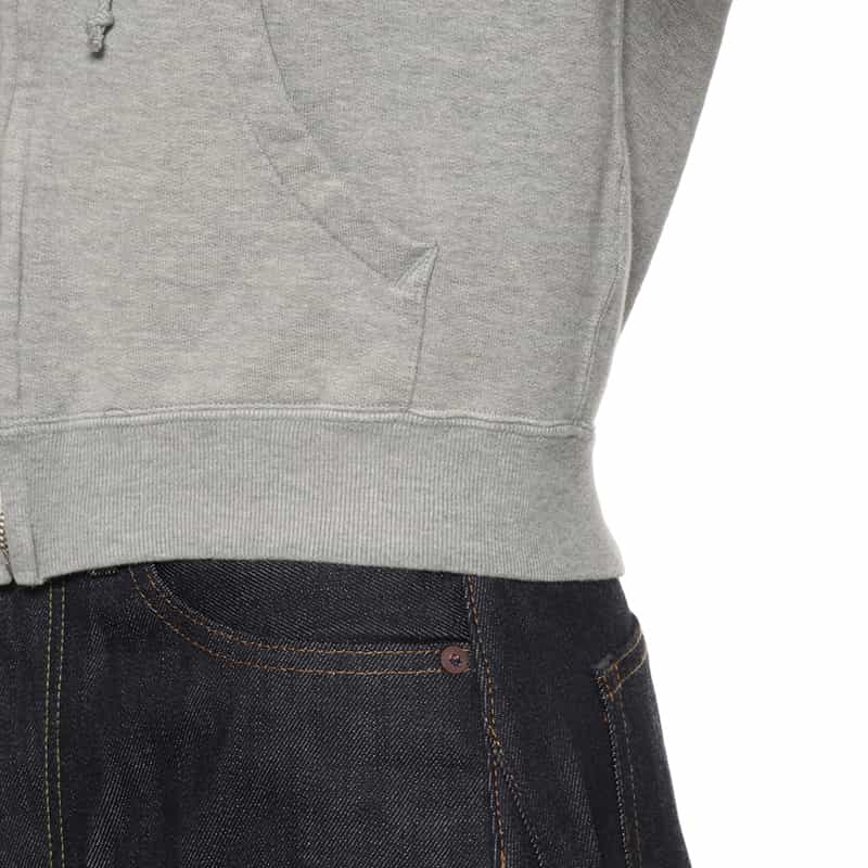 AURALEE AURALEE＜オーラリー＞ ジップアップスウェットフーディ GRAY