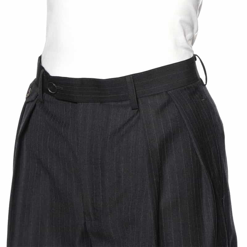 AURALEE AURALEE＜オーラリー＞ セットアップ ストライプ柄タックパンツ NAVY