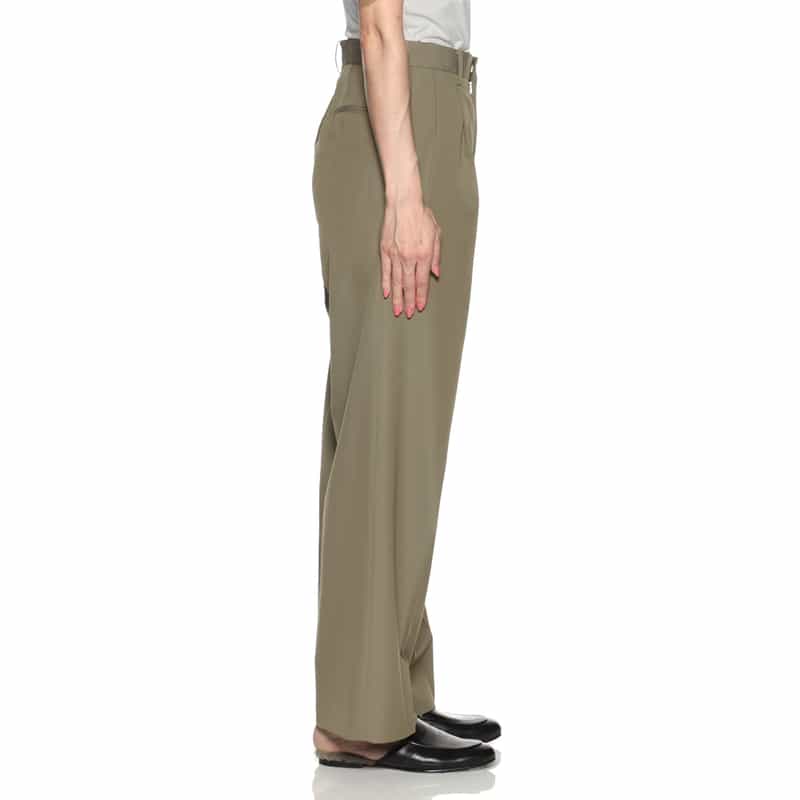 AURALEE AURALEE＜オーラリー＞ タック入りウールパンツ KHAKI
