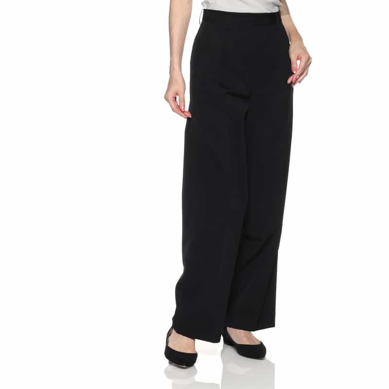 AURALEE AURALEE＜オーラリー＞ タック入りウールパンツ BLACK