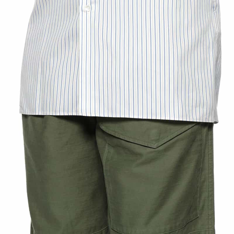 AURALEE AURALEE＜オーラリー＞ ストライプ柄ダブルカフシャツ WHITE