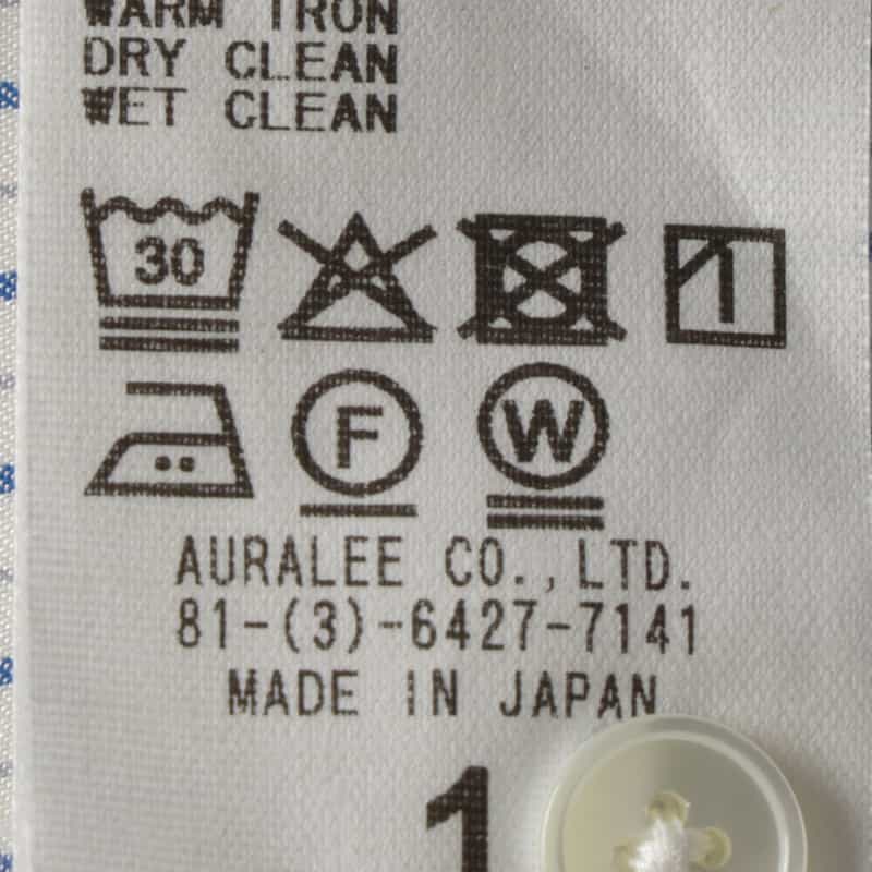 AURALEE AURALEE＜オーラリー＞ ストライプ柄ダブルカフシャツ WHITE