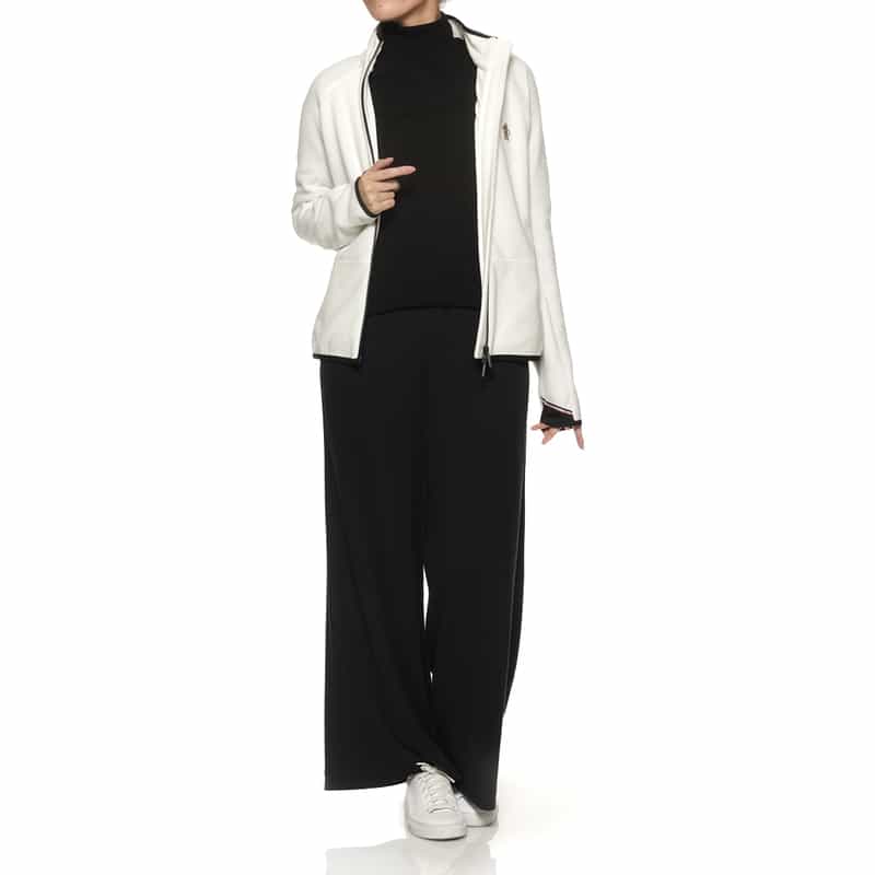 MONCLER GRENOBLE MONCLER GRENOBLE ＜モンクレール グルノーブル＞ジップアップ フリースジップアップブルゾン WHITE