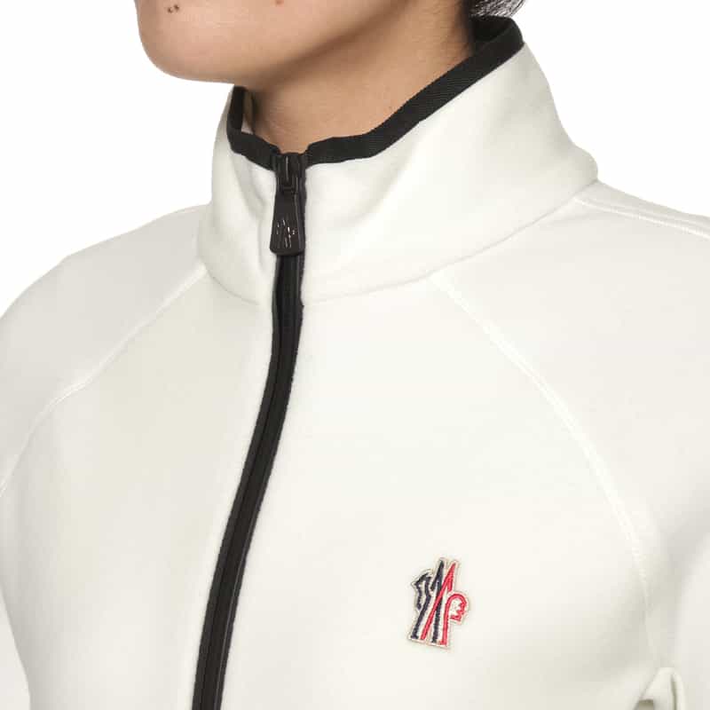 MONCLER GRENOBLE MONCLER GRENOBLE ＜モンクレール グルノーブル＞ジップアップ フリースジップアップブルゾン WHITE