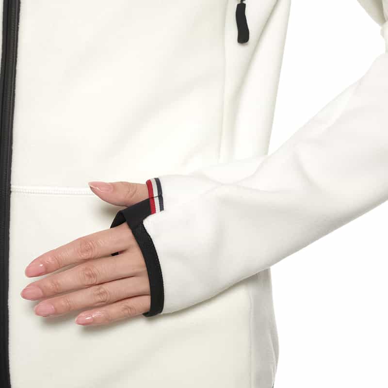 MONCLER GRENOBLE MONCLER GRENOBLE ＜モンクレール グルノーブル＞ジップアップ フリースジップアップブルゾン WHITE