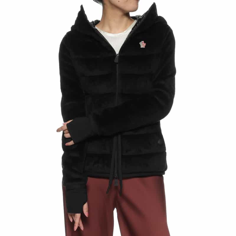 MONCLER GRENOBLE MONCLER GRENOBLE ＜モンクレール グルノーブル＞ジップアップ フーデッドダウンパーカ BLACK