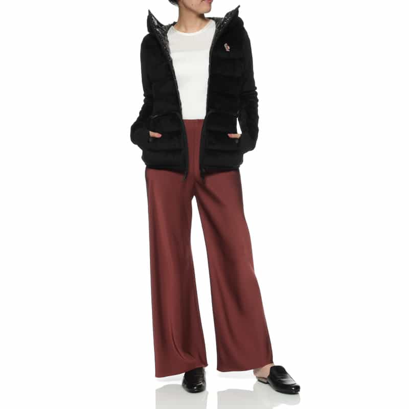 MONCLER GRENOBLE MONCLER GRENOBLE ＜モンクレール グルノーブル＞ジップアップ フーデッドダウンブルゾン BLACK