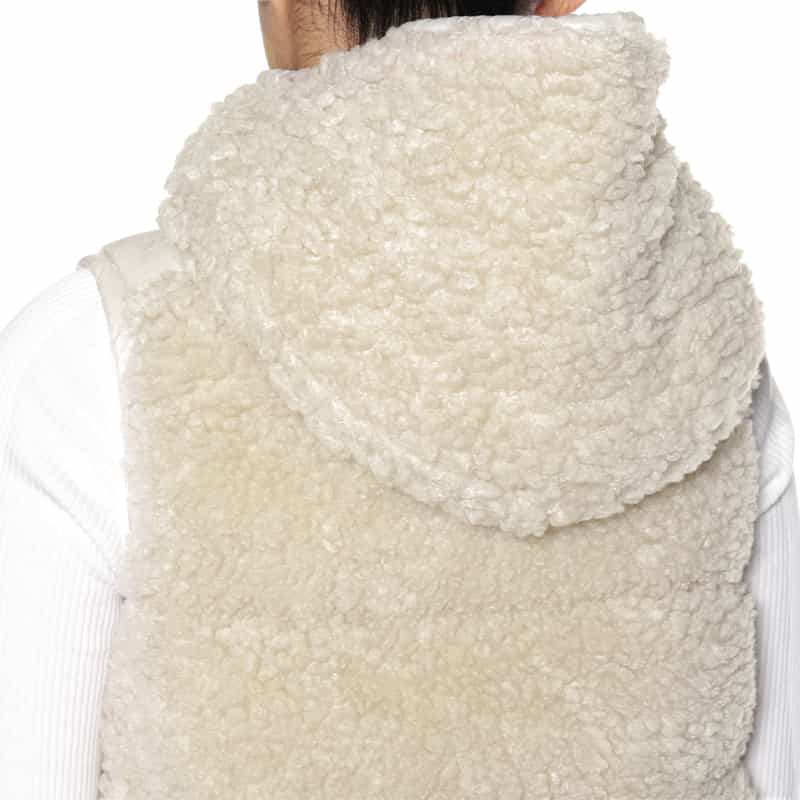 MONCLER GRENOBLE MONCLER GRENOBLE＜モンクレール グルノーブル＞ フリースダウンベスト IVORY