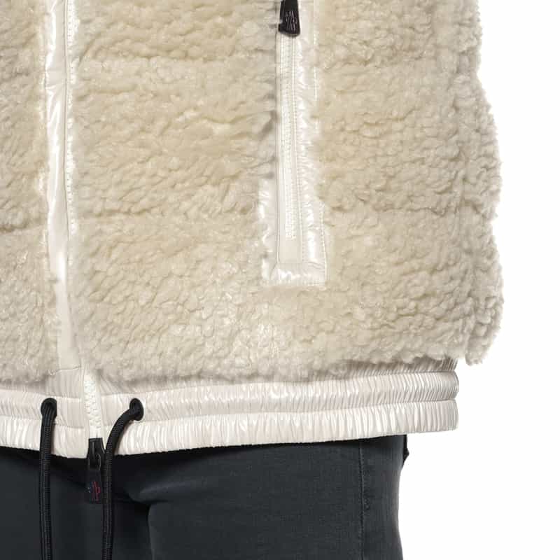 MONCLER GRENOBLE MONCLER GRENOBLE＜モンクレール グルノーブル＞ フリースダウンベスト IVORY