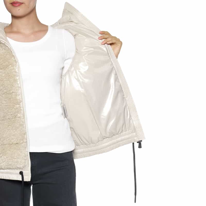 MONCLER GRENOBLE MONCLER GRENOBLE＜モンクレール グルノーブル＞ フリースダウンベスト IVORY