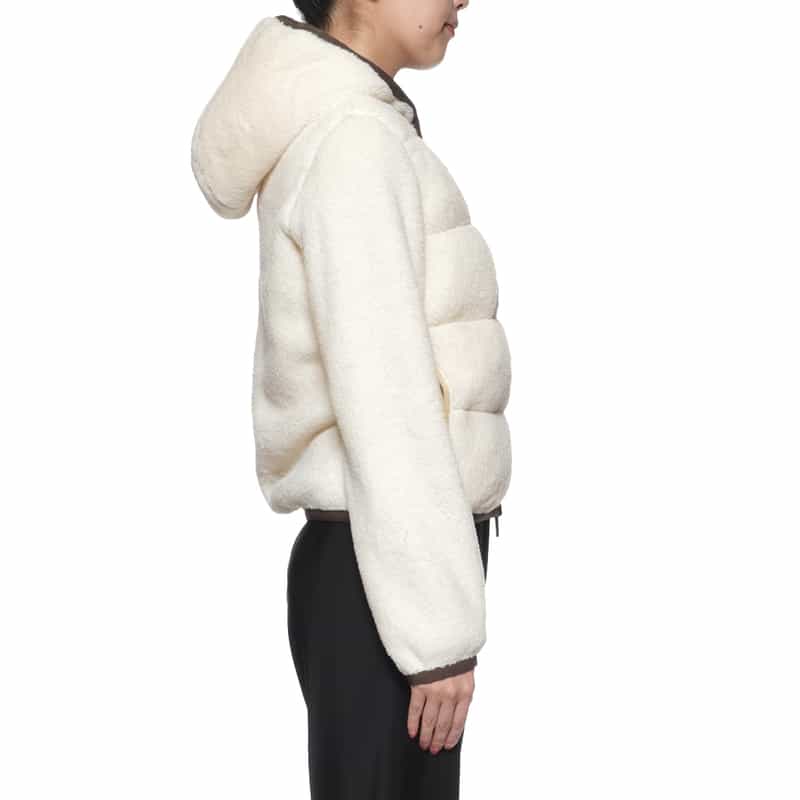 MONCLER GRENOBLE MONCLER GRENOBLE ＜モンクレール グルノーブル＞ジップアップ フーデッドダウンブルゾン IVORY