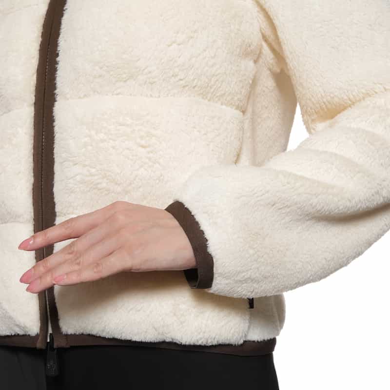 MONCLER GRENOBLE MONCLER GRENOBLE ＜モンクレール グルノーブル＞ジップアップ フーデッドダウンブルゾン IVORY