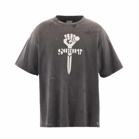SAINT MXXXXXX＜セント マイケル＞ ヴィンテージ加工プリントT