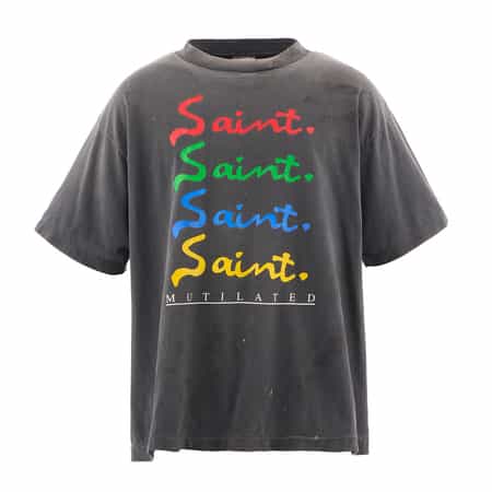 SAINT MXXXXXX＜セント マイケル＞ ヴィンテージ加工プリントT