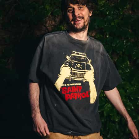 セントマイケル Tシャツ SAINT MXXXXXX＜セント マイケル＞ヴィンテージ加工プリントT