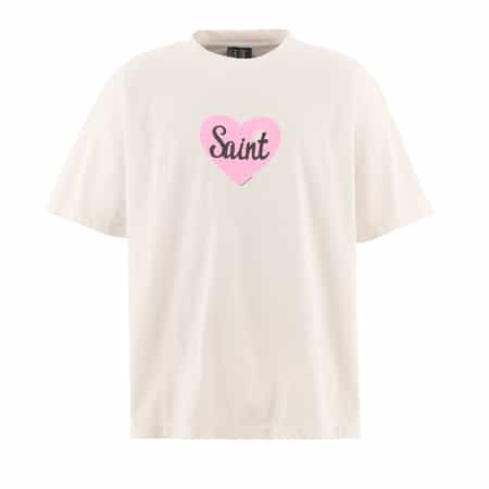 SAINT MXXXXXX＜セント マイケル＞ ヴィンテージ加工プリントT