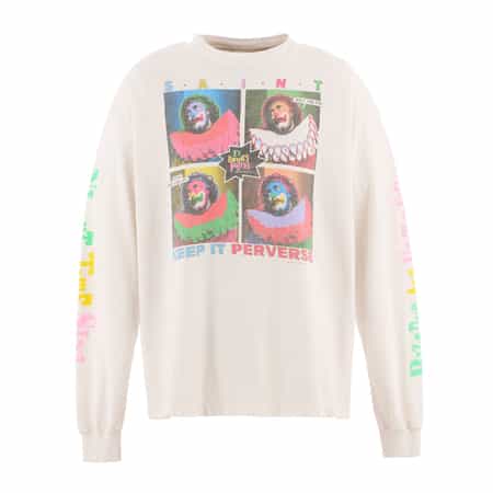 SAINT MXXXXXX セントマイケル ロンT SAINT MXXXXXX＜セント マイケル＞ ヴィンテージ加工ロング