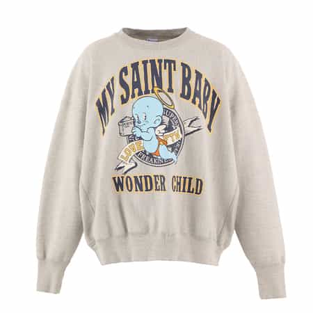 SAINT MXXXXXX＜セント マイケル＞ ヴィンテージ加工スウェットプルオーバー