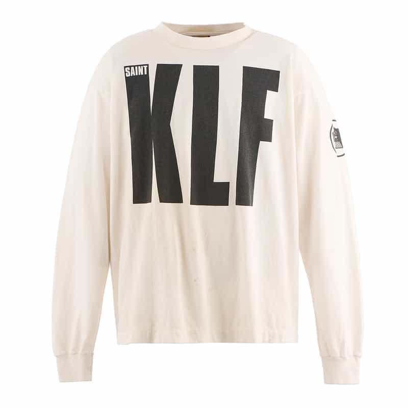 SAINT MXXXXXX SAINT MXXXXXX＜セント マイケル＞ ヴィンテージ加工ロングスリーブTシャツ WHITE