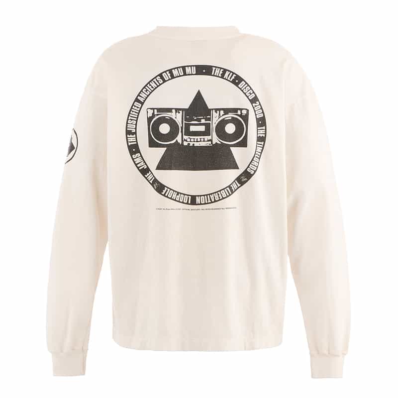 SAINT MXXXXXX SAINT MXXXXXX＜セント マイケル＞ ヴィンテージ加工ロングスリーブTシャツ WHITE