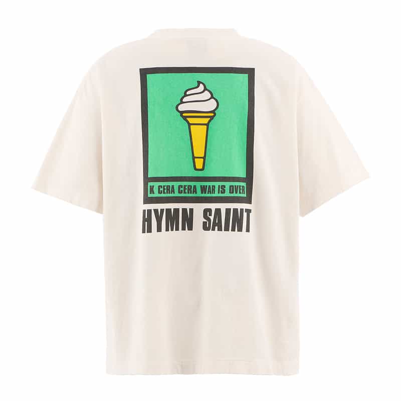 SAINT MXXXXXX SAINT MXXXXXX＜セント マイケル＞ ヴィンテージ加工Tシャツ WHITE