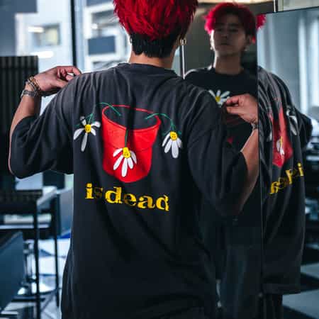 セントマイケル XL Tシャツ グラフィックプリント SAINT MXXXXXX＜セント マイケル＞ヴィンテージ加工プリント