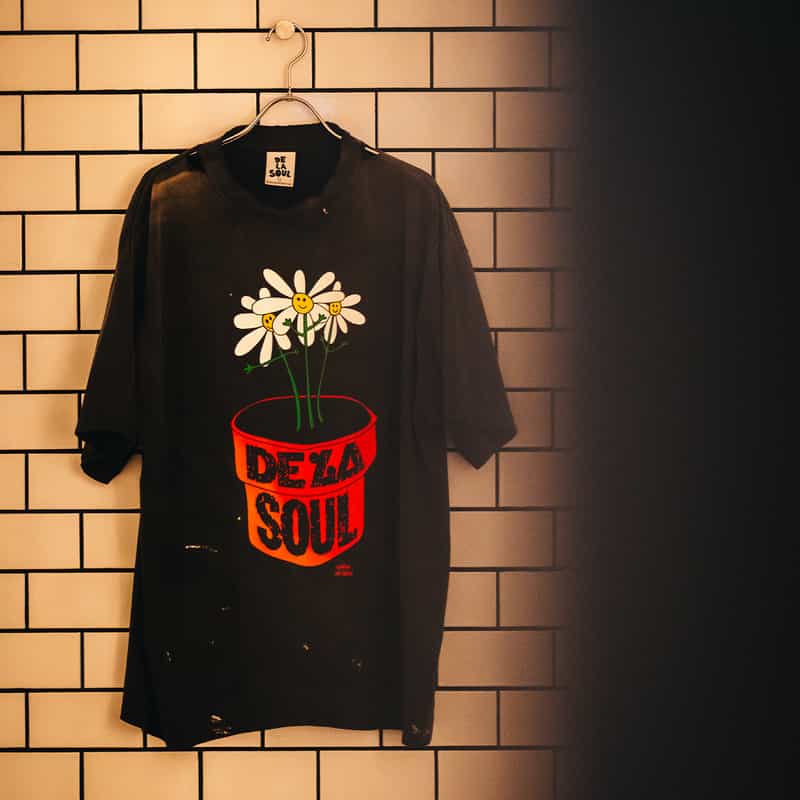 SAINT MXXXXXX SAINT MXXXXXX＜セント マイケル＞ ヴィンテージ加工プリントTシャツ BLACK