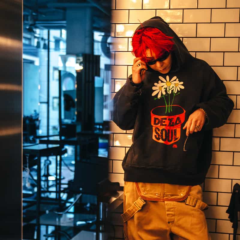 SAINT MXXXXXX SAINT MXXXXXX＜セント マイケル＞ ヴィンテージ加工スウェットフーディ BLACK