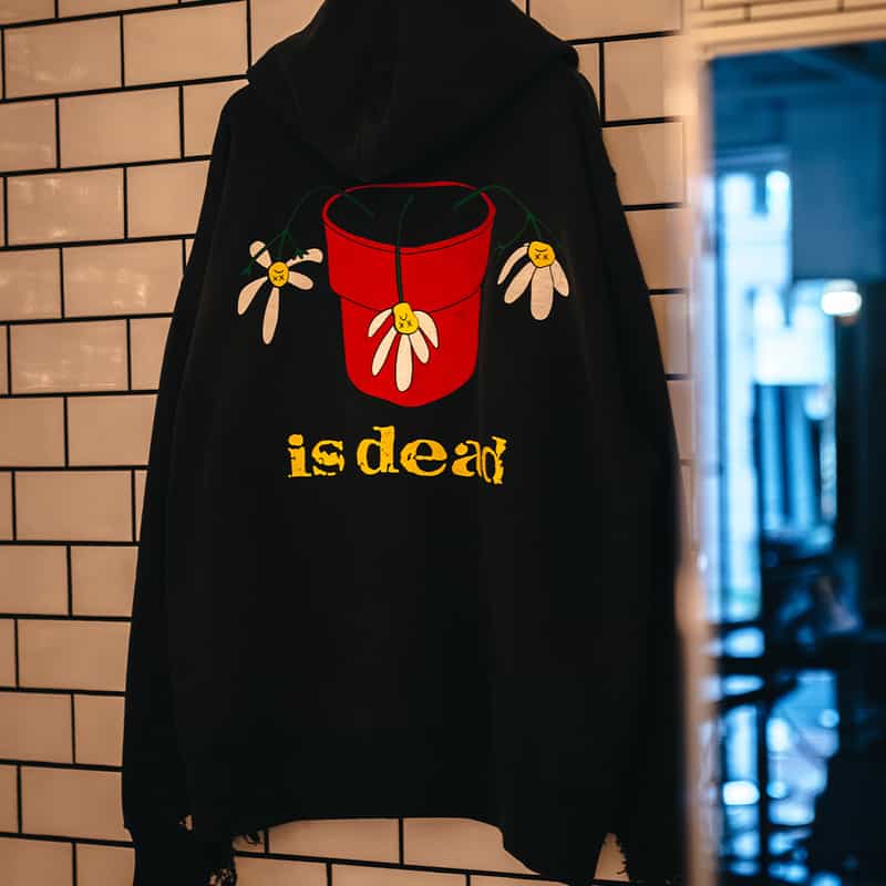 SAINT MXXXXXX SAINT MXXXXXX＜セント マイケル＞ ヴィンテージ加工スウェットフーディ BLACK