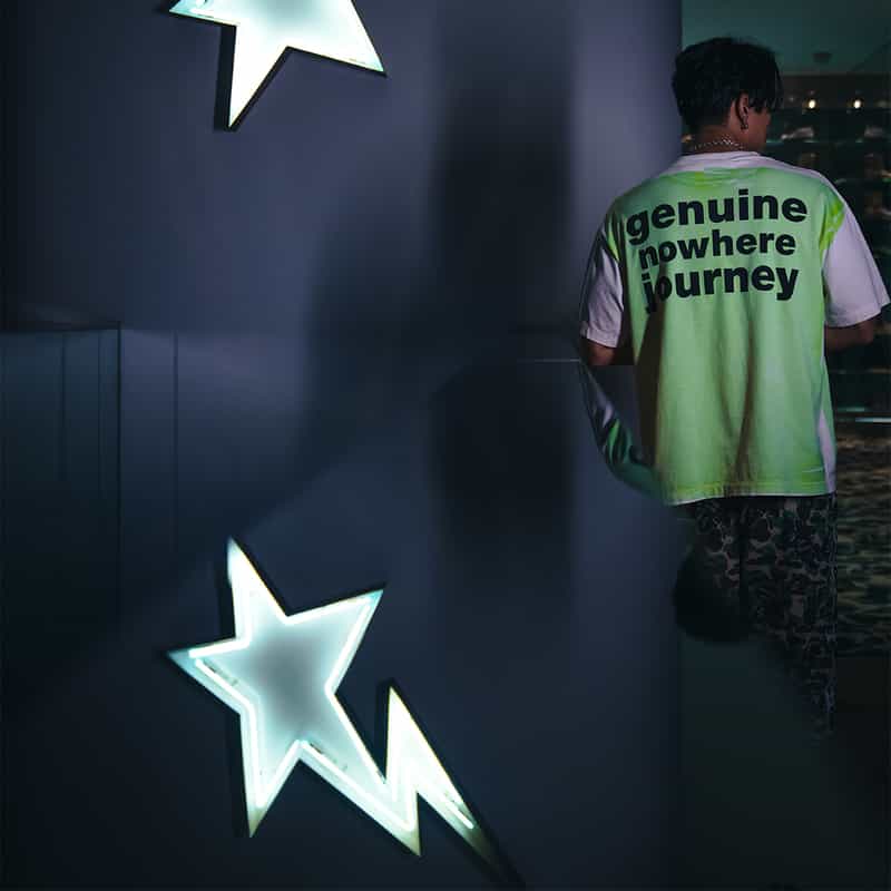 SAINT MXXXXXX SAINT MXXXXXX＜セント マイケル＞ ヴィンテージ加工Tシャツ GREEN