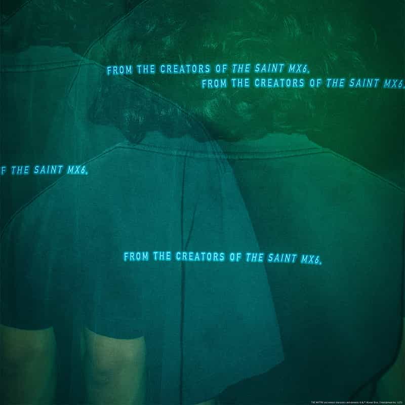 SAINT MXXXXXX SAINT MXXXXXX＜セント マイケル＞ ヴィンテージ加工Tシャツ BLACK